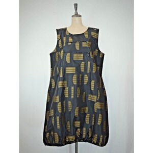 Sassy #14602 Black w/Green Pattern Sleeveless Tank Bubble Dress #0234 XXL